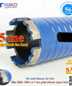 me mũi khoan rút lõi khô 56x180 sắc bén khoan êm hơn