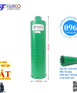 mũi khoan rút lõi bê tông phi 96 x 350