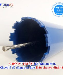 chống trượt khi khoan mồi nhờ đầu chuyển định tâm
