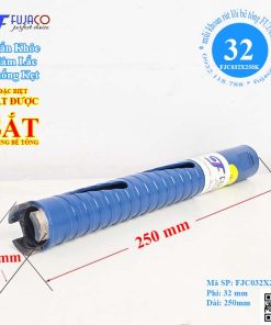 mũi khoan rút lõi bê tông khô phi 32 x 250 mm