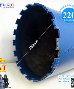 me mũi khoan rút lõi d220 cứng hơn sắt