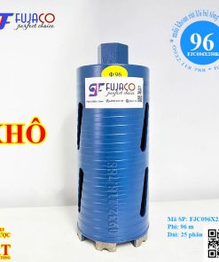 mũi khoan rút lõi bê tông khô phi 96x250 ngắn khỏe nhẹ máy đi ống 90