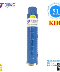 mui khoan rut loi be tong kho phi 51 x 250 mm